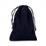 navy velour bag 3x4 inches